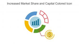 Increased Market Share and Capital Colored Icon in powerpoint pptx png and editable eps format