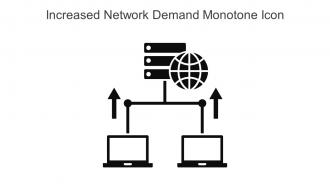 Increased Network Demand Monotone Icon In Powerpoint Pptx Png And Editable Eps Format