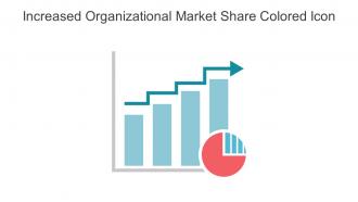 Increased Organizational Market Share Colored Icon in powerpoint pptx png and editable eps format