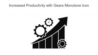 Increased Productivity With Gears Monotone Icon In Powerpoint Pptx Png And Editable Eps Format