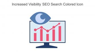Increased Visibility SEO Search Colored Icon In Powerpoint Pptx Png And Editable Eps Format