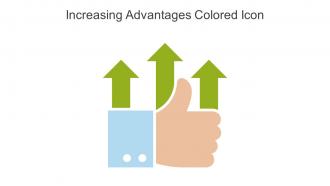 Increasing Advantages Colored Icon In Powerpoint Pptx Png And Editable Eps Format