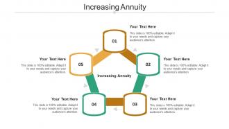 Increasing annuity ppt powerpoint presentation gallery master slide cpb