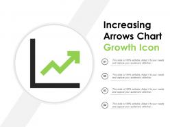 Increasing arrows chart growth icon