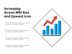 Increasing arrows with bars and upward icon