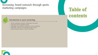 Increasing Brand Outreach Through Sports Marketing Campaigns MKT CD V Good Idea
