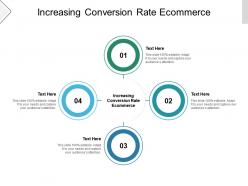 Increasing conversion rate ecommerce ppt powerpoint presentation slides cpb