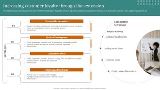 Increasing Customer Loyalty Through Line Extension Launching New Products Through Product Line Expansion