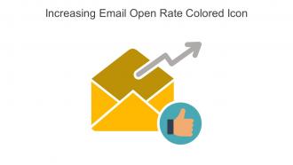 Increasing Email Open Rate Colored Icon In Powerpoint Pptx Png And Editable Eps Format