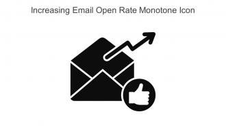Increasing Email Open Rate Monotone Icon In Powerpoint Pptx Png And Editable Eps Format