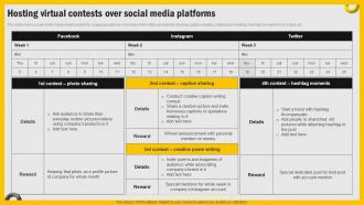 Increasing Engagement Through Immersive Hosting Virtual Contests Over Social Media MKT SS V