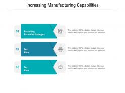 Increasing manufacturing capabilities ppt powerpoint presentation infographics clipart cpb