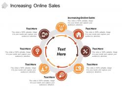 Increasing online sales ppt powerpoint presentation show elements cpb