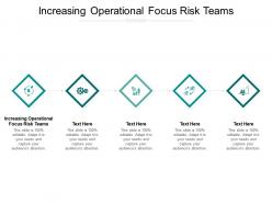 Increasing operational focus risk teams ppt powerpoint presentation layouts samples cpb