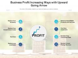 Increasing Profit Dollar Business Management Marketing Arrow Services