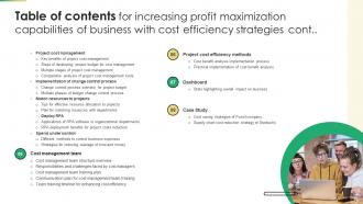 Increasing Profit Maximization Capabilities Of Business With Cost Efficiency Strategies Complete Deck Informative Captivating