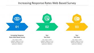 Increasing response rates web based survey ppt infographic template display cpb