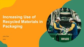 Increasing Use Of Recycled Materials In Packaging PPT Outline AT