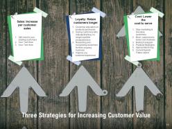 Increasing Value Business Revenue Arrow Strategies Customers Financial