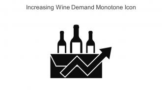 Increasing Wine Demand Monotone Icon In Powerpoint Pptx Png And Editable Eps Format