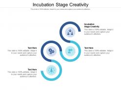 Incubation stage creativity ppt powerpoint presentation styles images cpb