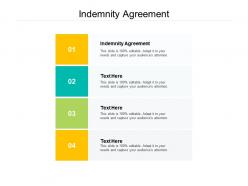 Indemnity agreement ppt powerpoint presentation file ideas cpb