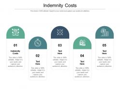 Indemnity costs ppt powerpoint presentation model graphics template cpb