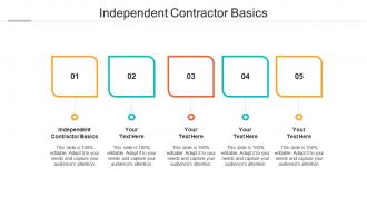 Independent contractor basics ppt powerpoint presentation ideas graphics tutorials cpb