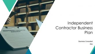 Independent Contractor Business Plan PPT Outline ACP