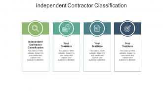 Independent contractor classification ppt powerpoint presentation icon good cpb
