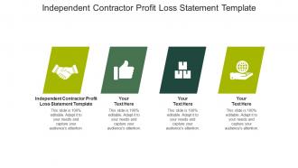 Independent contractor profit loss statement template ppt powerpoint presentation icon designs cpb
