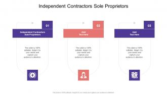 Independent Contractors Sole Proprietors In Powerpoint And Google Slides Cpb