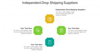 Independent drop shipping suppliers ppt powerpoint presentation file graphics tutorials cpb