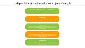 Independent Mutually Exclusive Projects Example Ppt Powerpoint ...