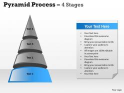 28033393 style layered pyramid 4 piece powerpoint presentation diagram infographic slide
