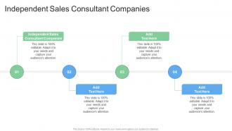 Independent Sales Consultant Companies In Powerpoint And Google Slides Cpb