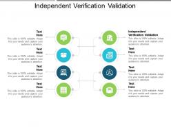 Independent verification validation ppt powerpoint presentation layouts format cpb