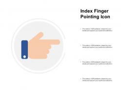 Index finger pointing icon