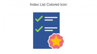 Index List Colored Icon In Powerpoint Pptx Png And Editable Eps Format
