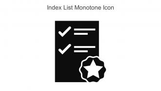 Index List Monotone Icon In Powerpoint Pptx Png And Editable Eps Format