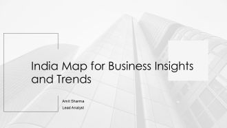 India Map For Business Insights And Trends PPT Template AT