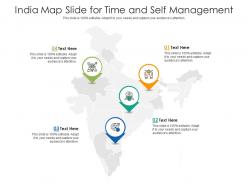 India map slide for time and self management infographic template