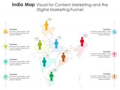 India map visual for content marketing and the digital marketing funnel infographic template