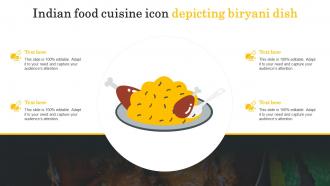 Indian Food Cuisine Icon Depicting Biryani Dish