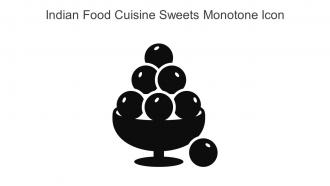 Indian Food Cuisine Sweets Monotone Icon In Powerpoint Pptx Png And Editable Eps Format