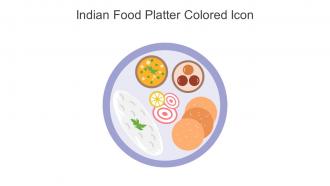 Indian Food Platter Colored Icon In Powerpoint Pptx Png And Editable Eps Format