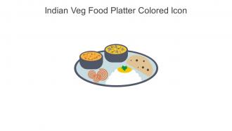 Indian Veg Food Platter Colored Icon In Powerpoint Pptx Png And Editable Eps Format