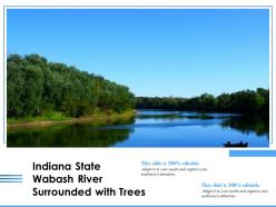 Indiana state wabash river surrounded with trees