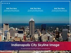 Indianapolis City Skyline Image Powerpoint Presentation PPT Template