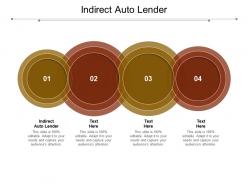 Indirect auto lender ppt powerpoint presentation infographic template cpb